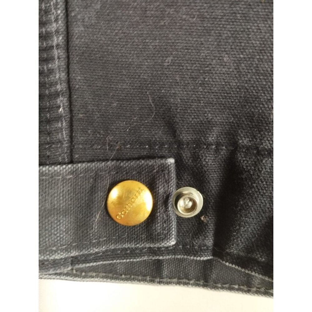 Vintage Carhartt Men Size 46 Tall Navy Blue J01 DNY Blanket Lined Detroit Jacket - Picture 3 of 8